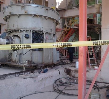 Mantenimiento de reductor de molino