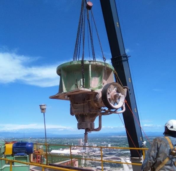 Mantenimiento de trituradora industrial